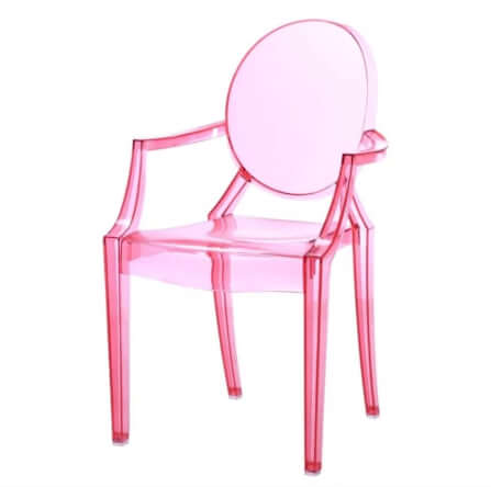 เก้าอี้พลาสติก MY DOLLS HOUSE GHOST TRANSPARENT สีชมพู